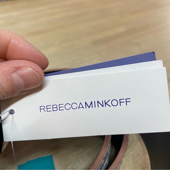 REBECCA MINKOFF Stitched Guitar Strap Replacement Bag Strap Soft Blush NWT $95 - Picture 6 of 6